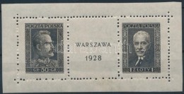 * 1928 Bélyegkiállítás Blokk Középrésze / Mi Block 1 Middle Part - Other & Unclassified