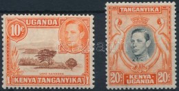 ** 1938 VI. György - Tájkép Mi 55A, 60A (sárgult Gumi / Yellowish Gum) - Other & Unclassified