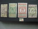 Timbres Portugal : Fiscaux 1870 - 1880 - Oblitérés