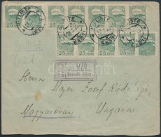 1920 Ajánlott Levél Magyarországra / Registered Cover From Halliste To Hungary - Sonstige & Ohne Zuordnung