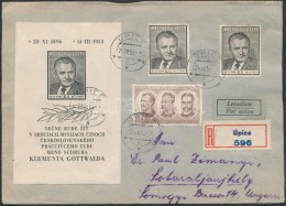 1953 Ajánlott Légiposta Levél / Registered Airmail Cover 'ÚPICE' -... - Other & Unclassified