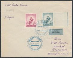 1937 ElsÅ‘ Repülés Levél / First Flight Cover Praha-Venezia - Other & Unclassified