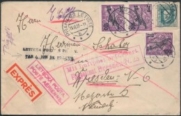 1927 Expressz Légi Levél / Express Airmail Cover 'PRAHA' - Dresden - Other & Unclassified