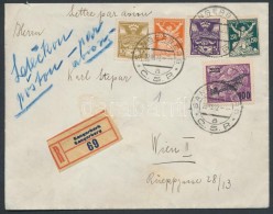 1922 Ajánlott Légi Levél Bécsbe / Registered Airmail Cover To Vienna - Other & Unclassified