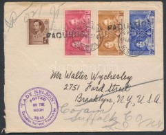 1937 Hajóposta Levél Grenada, St. Kitts-Nevis Vegyes Bérmentesítéssel / British... - Sonstige & Ohne Zuordnung