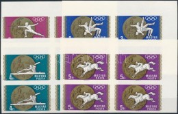 ** 1969 Olimpiai érmesek (II.) Vágott ívsarki Négyestömbök (12.800) / Mi... - Other & Unclassified