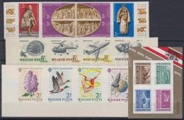 ** 1964-1983 3 Db Klf Vágott Csík + WIPA Vágott Blokk / 3 Different Imperforate Stripes And 1... - Other & Unclassified