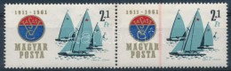 ** 1961 Vasas Sportklub 2(+1)Ft Pár Végigfutó Piros Csíkkal / Mi 1775 Pair With Red... - Other & Unclassified