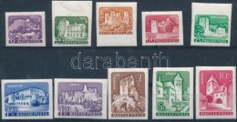 ** 1960 Várak (I.) Vágott Sor (20.000) / Mi 1650-1659 Imperforate Set - Other & Unclassified