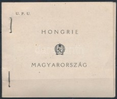 ** 1949 UPU Füzet 6 'C' Sorral, 2 Szélén Vágott (35.000) / Stamp Booklet With 6 X 1056... - Other & Unclassified