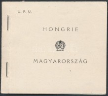 ** 1949 UPU (I.) Bélyegfüzet Két Szélén Fogazatlan Lapokkal (35.000) / Mi... - Other & Unclassified