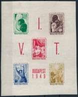 ** 1949 VIT (I.) - Budapest Vágott Blokk (500.000) / Mi Bl 16 Imperforate Block - Other & Unclassified