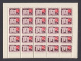 ** 1949 Szakszervezet Sor 25-ös ívekben (75.000) / Mi 1041-1044 Sheets Of 25 (ívszéli... - Other & Unclassified