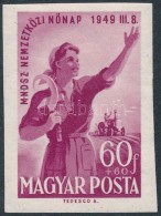 ** 1949 NÅ‘nap (I.) Vágott Bélyeg (10.000) / Mi 1036 Imperforate Stamp - Other & Unclassified