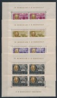 ** 1947 Roosevelt Egyenes Képállású Kisívsor / Mi 985-992 Minisheet Set... - Other & Unclassified