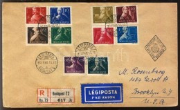 1947 SzabadsághÅ‘seink Ajánlott Légi FDC Brooklinba, A BélyegzÅ‘ évszáma... - Other & Unclassified