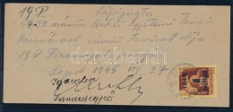 1945 (2. Díjszabás) Kézzel írt Távirati Díjnyugta 1P/20f Bélyeggel... - Other & Unclassified