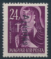 ** 1946 BetÅ±s III. Ajánlás/24f Piros Helyett Fekete Felülnyomással / Mi 875 With Black... - Other & Unclassified