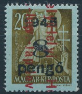 ** 1946 BetÅ±s III. Helyi Lev. Lap/20f Elcsúszott, Dupla Felülnyomással / Mi 871 With Shifted... - Other & Unclassified