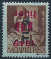 ** 1946 BetÅ±s II. Tl.2./10f/4f Fordított Felülnyomásokkal / Mi 866 With Inverted Overprints - Other & Unclassified