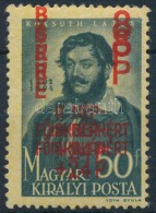 ** 1945 Béke I. 8P/50f Dupla Felülnyomással / Mi 776 With Double Overprint - Other & Unclassified