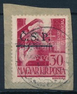 Rozsnyó 1945 30f Kivágáson / On Cutting. Signed: Bodor - Other & Unclassified