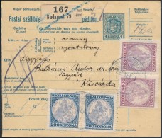 1923 Postai Szállítólevél Koronás Madonna 2 X 200K és 2 X 500K... - Other & Unclassified