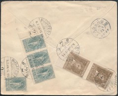 1923 PetÅ‘fi 4 X 10K + 2 X 25K ElsÅ‘napi Ajánlott Levélen / Registered FDC Franked With 4 X Mi 369 +... - Other & Unclassified