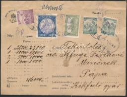 1923 Értéklevél 265K Bérmentesítéssel / Insured Cover With 265K Franking... - Other & Unclassified