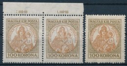 O 1921 Koronás Madonna 100K Pár Elcsúszott Középrésszel +... - Other & Unclassified