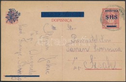 SHS 1919 Díjjegyes LevelezÅ‘lap / PS-card 'DUGOSELO' - Sisak - Other & Unclassified