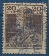 O Fiume 1918 Károly 20f Kézi Felülnyomással / Mi 27 With Manual Overprint. Certificate,... - Other & Unclassified