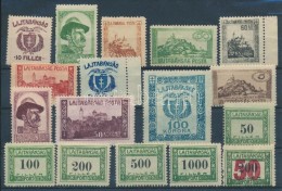 ** * Nyugat-Magyarország VII. 1921 Teljes Sor / Mi 69-79 + P1-P6 Signed: Bodor. (40f és A... - Other & Unclassified