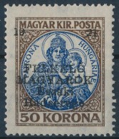 ** Nyugat-Magyarország V. 1921 Koronás Madonna 50K (80.000) / Mi 57. Signed: Bodor. - Other & Unclassified