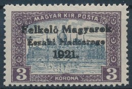 ** Nyugat-Magyarország V. 1921 Parlament 3K (6.000) / Mi 53. Signed: Bodor. - Other & Unclassified