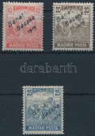 * Bánát Bácska 1919 Magyar Posta 10f, 20f, 25f (16.000) / Mi 39-41 Signed: Bodor - Other & Unclassified