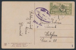 Debrecen II. 1919 40f Futott Helyi Képeslapon / Mi 87x On Local Postcard. Signed: Bodor - Other & Unclassified