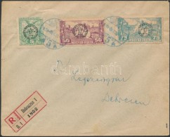 Debrecen II. 1919 5f + 50f + 75f Ajánlott Helyi Levélen / Mi 79x + 89x + 91x On Registered Local... - Other & Unclassified