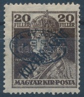 * Debrecen 1919 Károly/Köztársaság 20f Fekete Felülnyomással (9.000) / Mi 58c... - Other & Unclassified