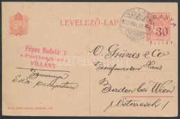 Baranya 1920 Díjjegyes LevelezÅ‘lap Ausztriába / PS-card To Austria - Other & Unclassified
