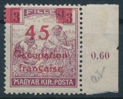 ** Arad 1919 Arató 45f/3f Keskeny Felülnyomással, Katalógusban Nem Szerepel (12.500) /... - Other & Unclassified