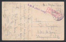 1918 Képeslap Haditengerészeti Postával / Navy Mail Postcard 'K.u.K. MARINEFELDPOSTAMT POLA' +... - Other & Unclassified