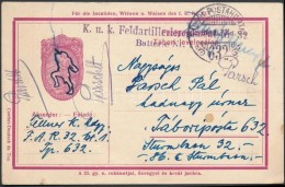 1918 Tábori Posta LevelezÅ‘lap / Field Postcard 'K.u.k. Feldartillerieregiment Nr.32. Batterie Nr.1.' + 'TP... - Sonstige & Ohne Zuordnung