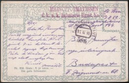 1918 Tábori Posta Képeslap / Field Postcard 'MARSCHFORMATIONEN D.k.u.k. Infanterie Rgmt. No.52.' +... - Other & Unclassified