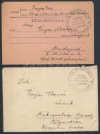 1918 2 Db Tábori Posta Levél Tartalommal / 2 Field Post Covers 'M.KIR. ROKKANT KÓRHÁZ... - Sonstige & Ohne Zuordnung