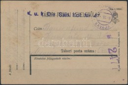 1918 Tábori Posta LevelezÅ‘lap / Field Postcard 'K.u.k. Div. San. Kol. Nr 47' + 'EP KAVAJA' - Other & Unclassified