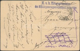 1917 Tábori Posta Képeslap / Field Postcard 'K.u.k. Kriegsprosektur Der... - Other & Unclassified