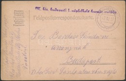 1917 Tábori Posta LevelezÅ‘lap / Field Postcard 'M.kir. Budapesti 1. NépfelkelÅ‘ Huszár... - Sonstige & Ohne Zuordnung