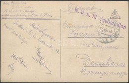 1916 Képeslap / Postcard 'K.u.k. III. Seebataillon' + 'MFP POLA B' - Other & Unclassified