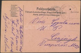1916 Tábori Posta LevelezÅ‘lap /  Field Postcard 'A NYITRAI MEGFIGYELÅ ÁLLOMÁS KATONAI... - Sonstige & Ohne Zuordnung